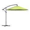 Pure Garden 10-Foot Offset Patio Umbrella with Cross Base, Lime Green 50-102-LG